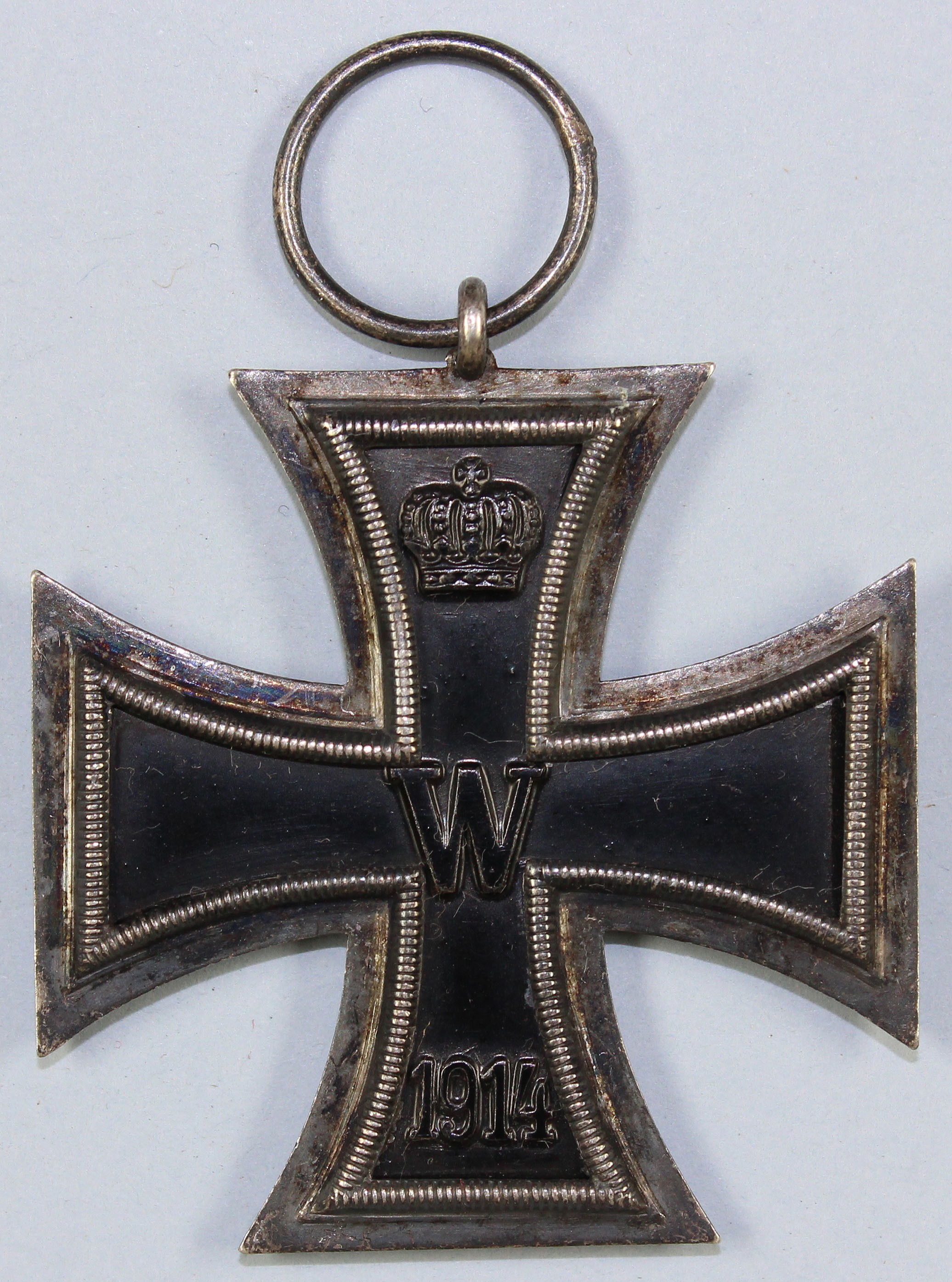 Eisernes Kreuz, 2. Klasse, 1914, für Kämpfer, am Band (Museum Wolmirstedt RR-F)