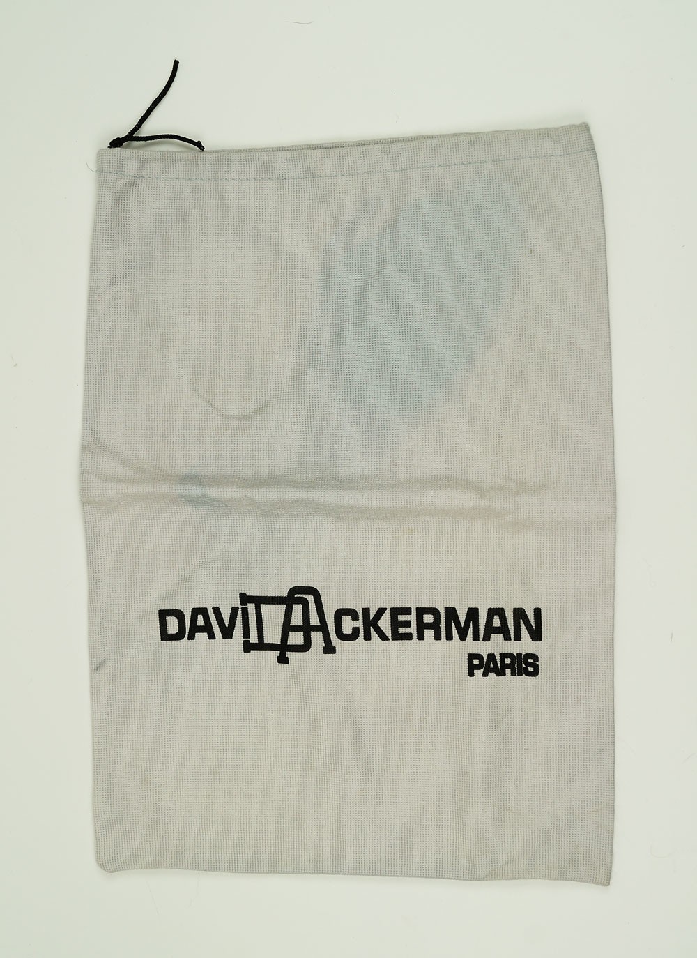 Schuhbeutel "DAVID ACKERMAN PARIS" (Museum Weißenfels CC BY-NC-SA)