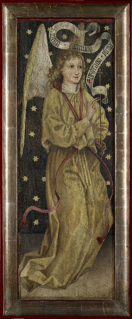 Zwei Flügel eines Altaraufsatzes (Erzengel Gabriel, Heilige Elisabeth) (Kulturstiftung Sachsen-Anhalt CC BY-NC-SA)