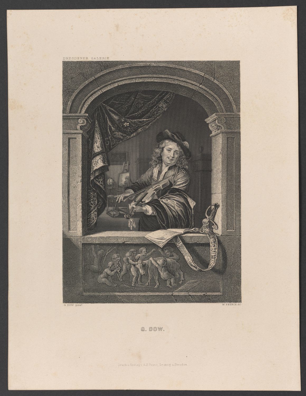Der Geiger am Fenster oder Selbstporträt Gerard Dou (1613-1675) (Stiftung Händelhaus, Halle CC BY-NC-SA)