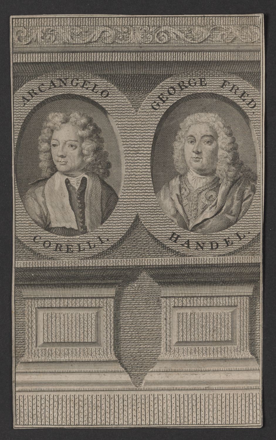 Doppelporträt Arcangelo Corelli (1653-1713) und Georg Friedrich Händel (1685-1759) (Stiftung Händelhaus, Halle CC BY-NC-SA)