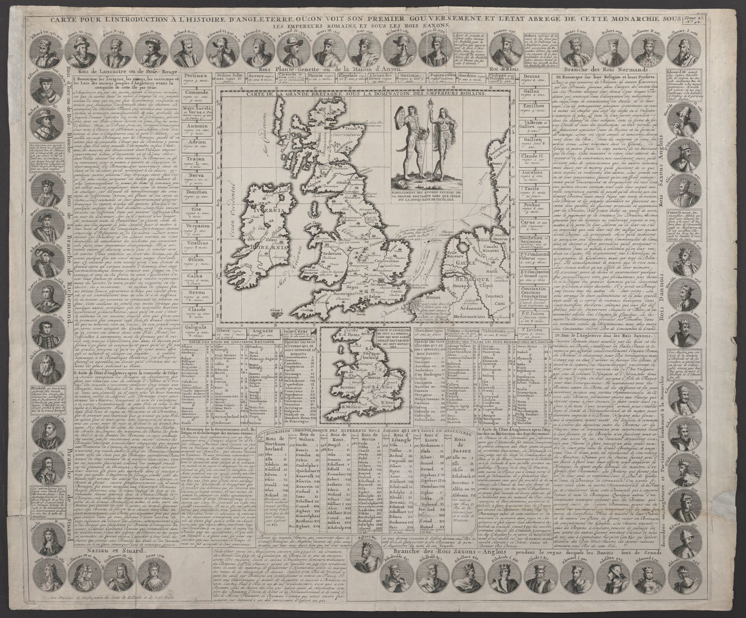 Genealogisches Blatt zur Einführung in die Geschichte von England (Stiftung Händelhaus, Halle CC BY-NC-SA)