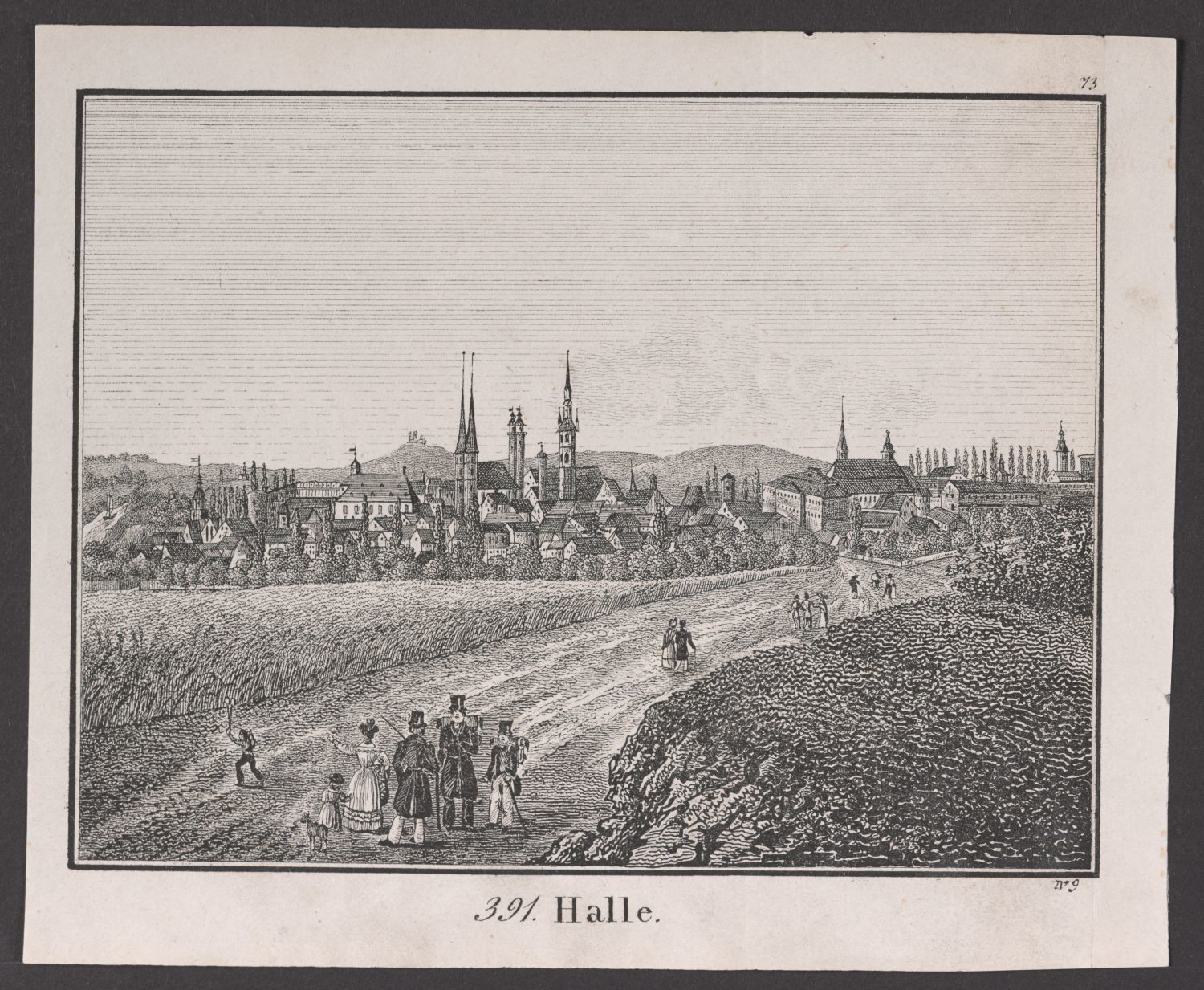 Halle, Stadtansicht (Stiftung Händelhaus, Halle CC BY-NC-SA)