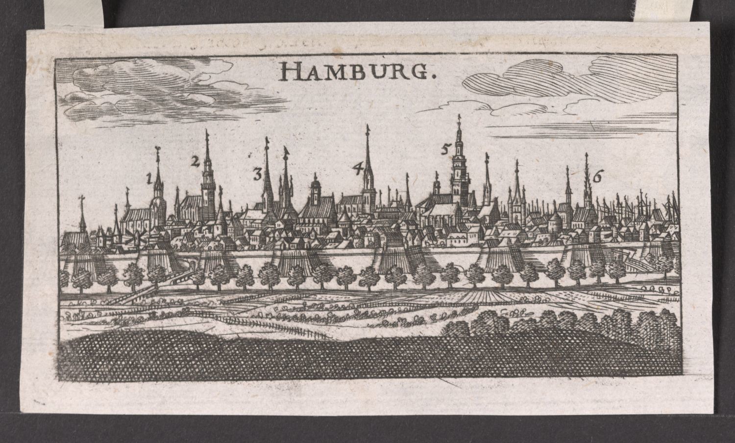 Hamburg, Stadtansicht (Stiftung Händelhaus, Halle CC BY-NC-SA)