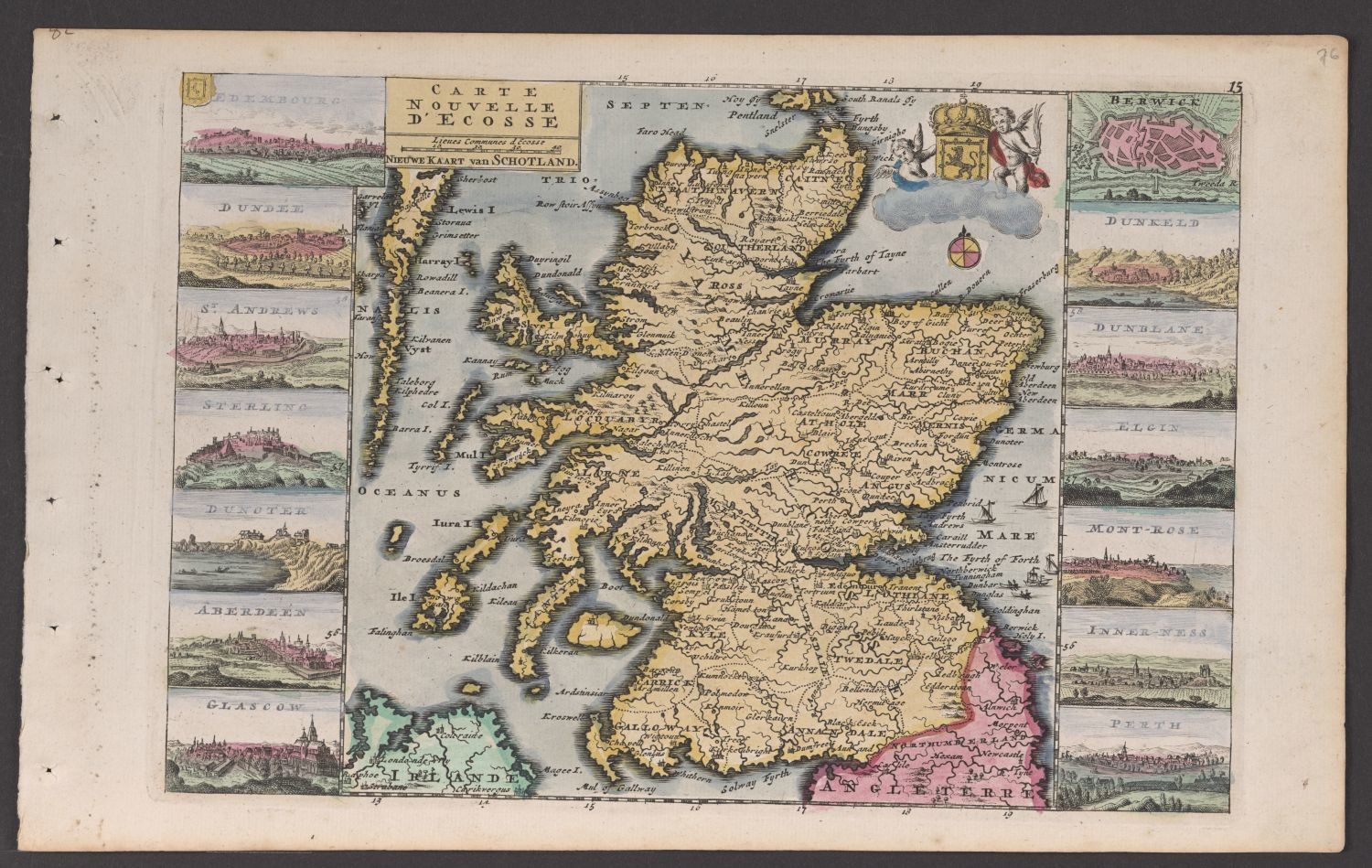 Landkarte, Schottland (Stiftung Händelhaus, Halle CC BY-NC-SA)