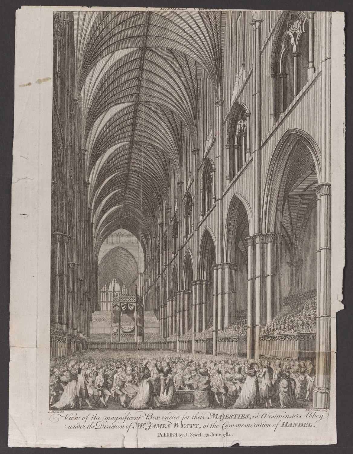London, Westminster Abbey, Händel- Gedächtnisfeier 1784 (Stiftung Händelhaus, Halle CC BY-NC-SA)
