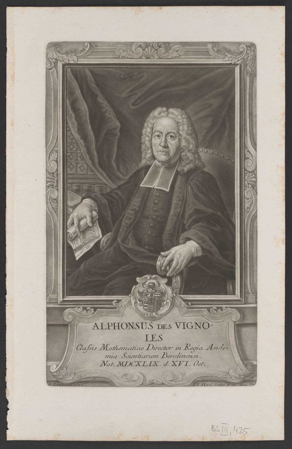 Porträt Alphonse des Vignoles (1649-1744) (Stiftung Händelhaus, Halle CC BY-NC-SA)