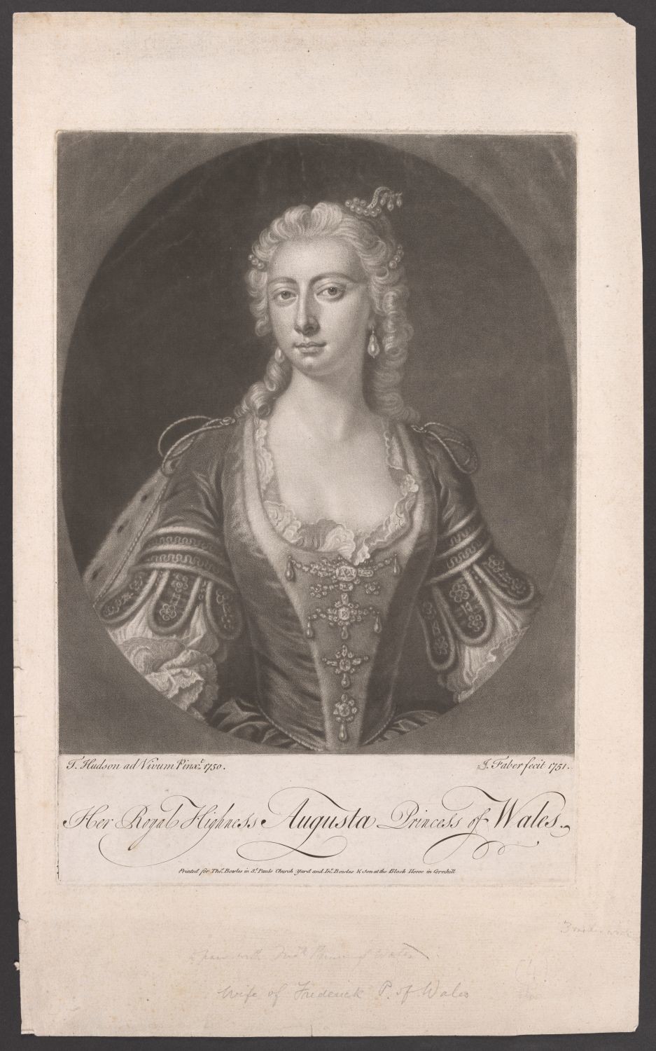 Porträt Augusta von Sachsen-Gotha-Altenburg (1719-1772) (Stiftung Händelhaus, Halle CC BY-NC-SA)