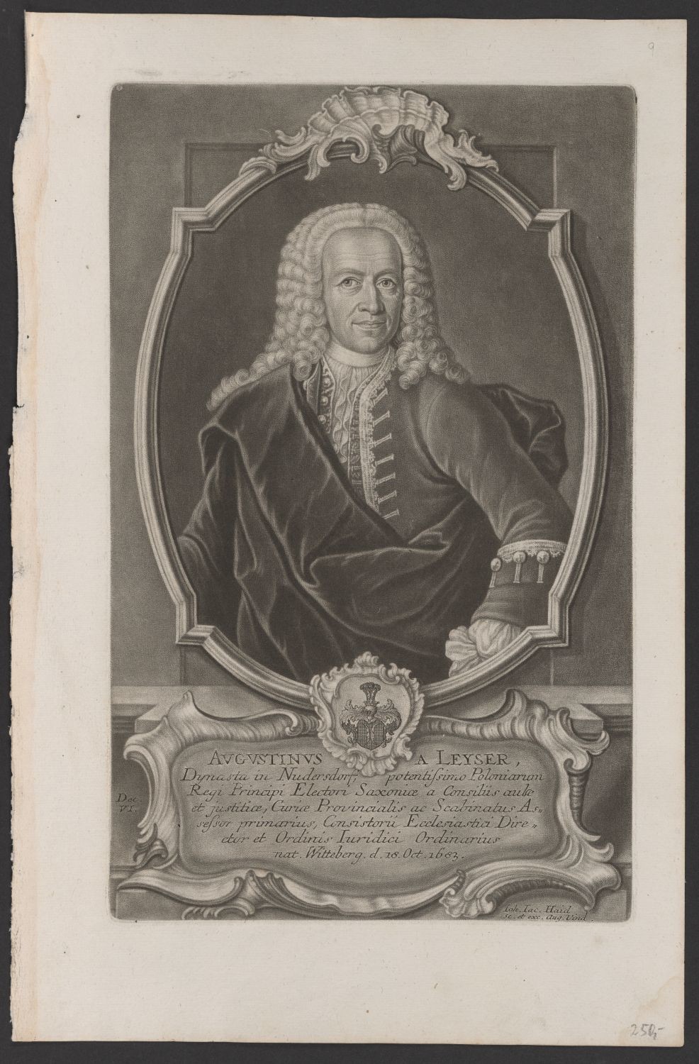Porträt Augustin (von) Leyser (1683-1752) (Stiftung Händelhaus, Halle CC BY-NC-SA)