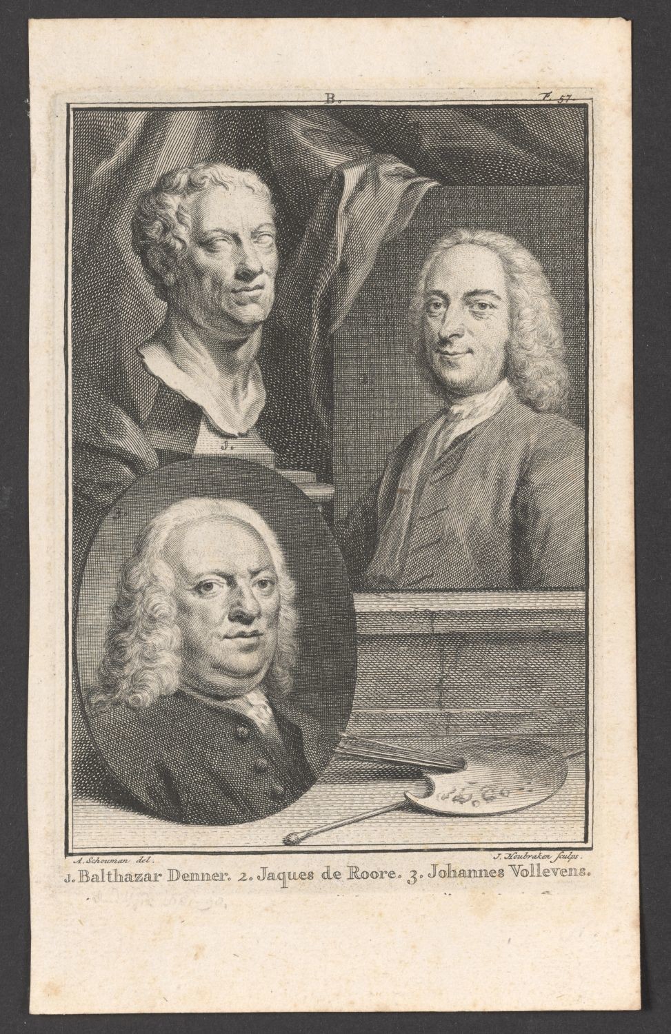 Porträt Baltasar Denner, Jacques de Roore und Johannes Vollevens (Stiftung Händelhaus, Halle CC BY-NC-SA)