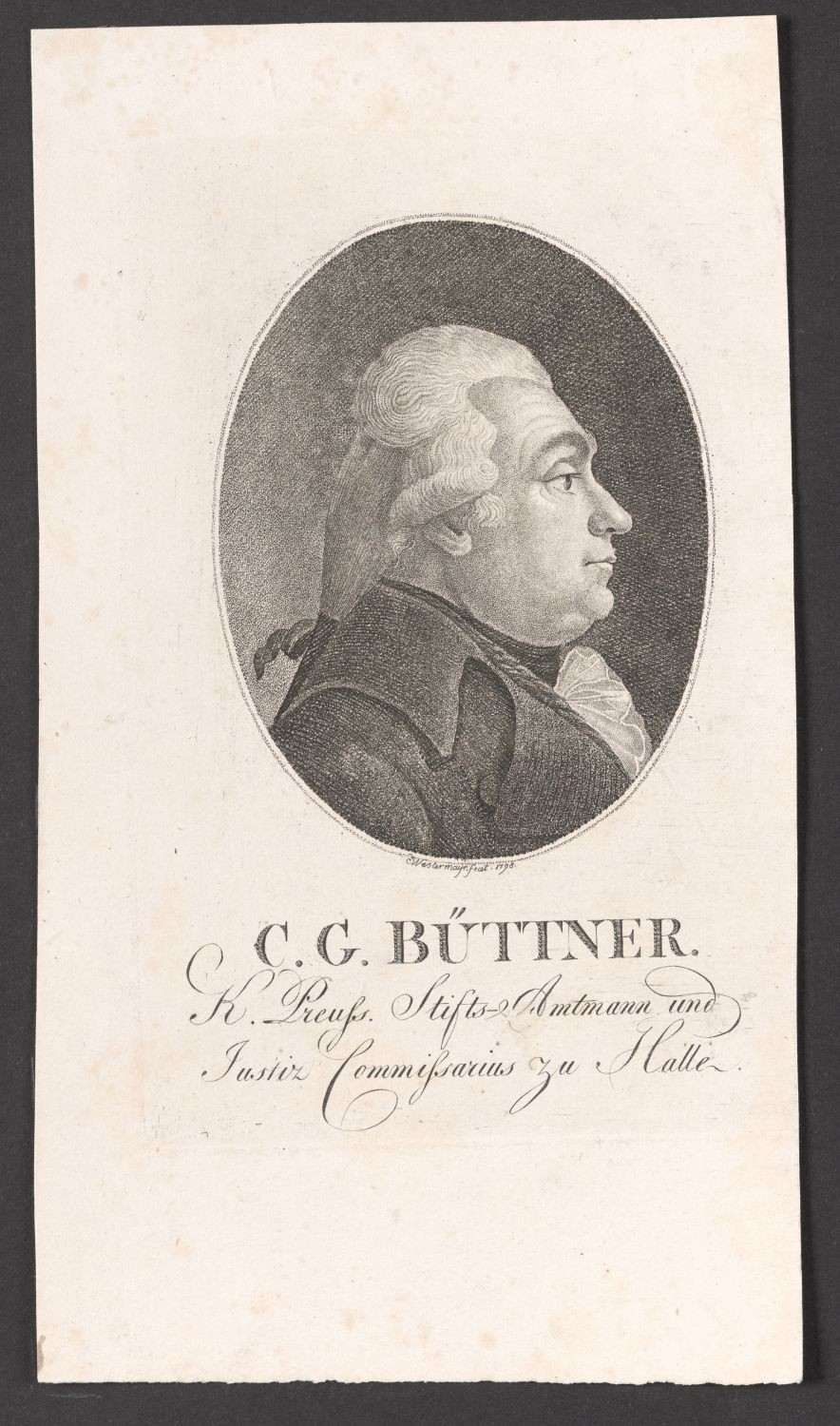 Porträt C. G. Büttner (Wirkungsdaten: 1790-1806) (Stiftung Händelhaus, Halle CC BY-NC-SA)