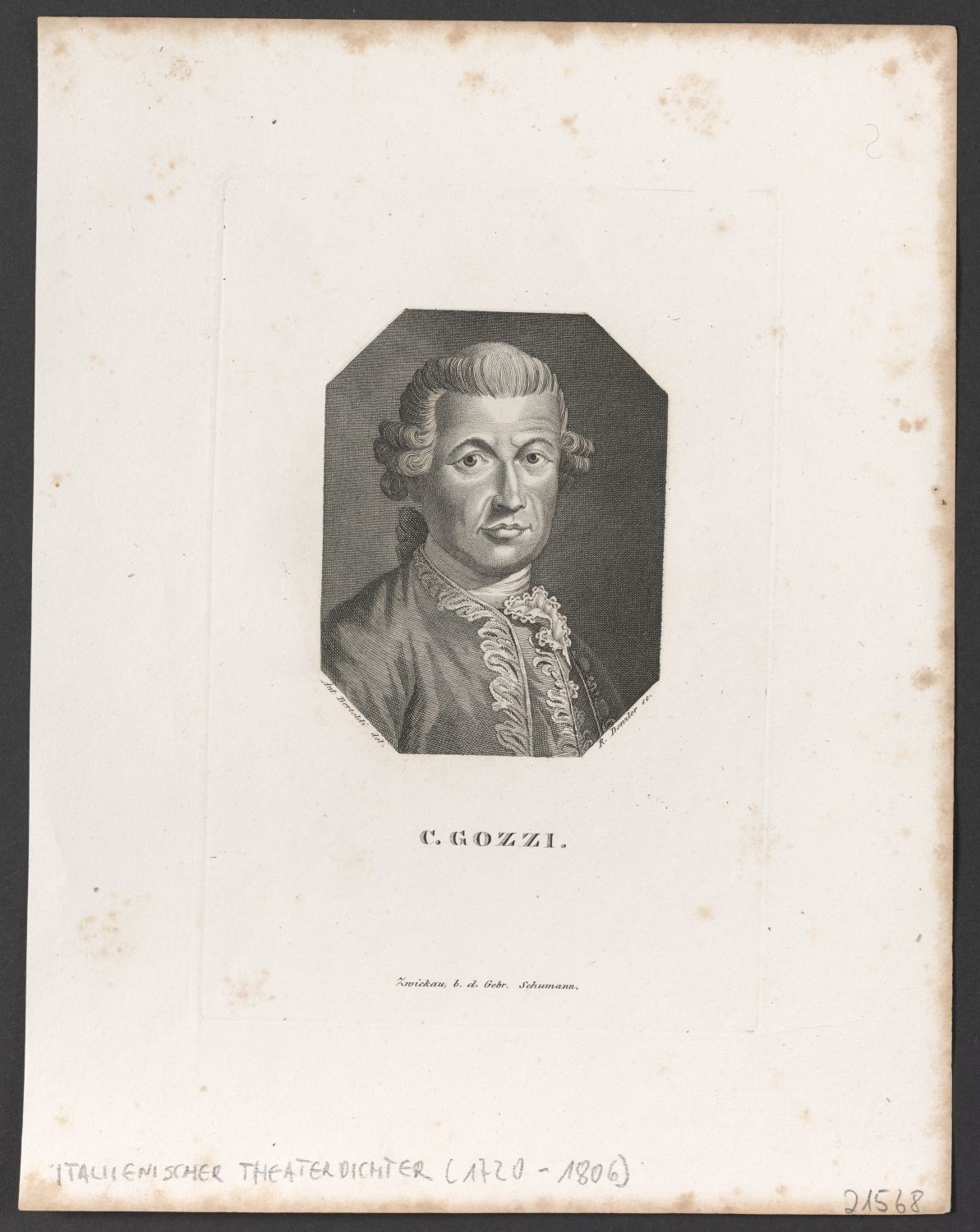 Porträt Carlo Gozzi (1720-1806) (Stiftung Händelhaus, Halle CC BY-NC-SA)