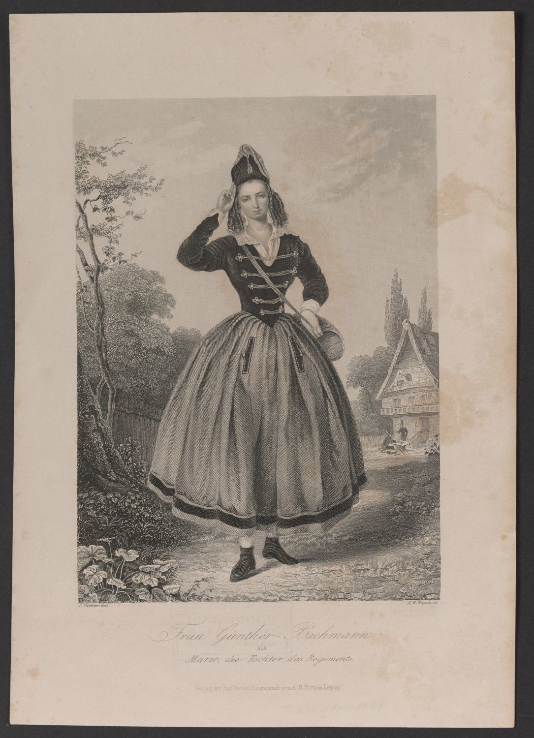Porträt Caroline Günther-Bachmann (1816-1874) (Stiftung Händelhaus, Halle CC BY-NC-SA)