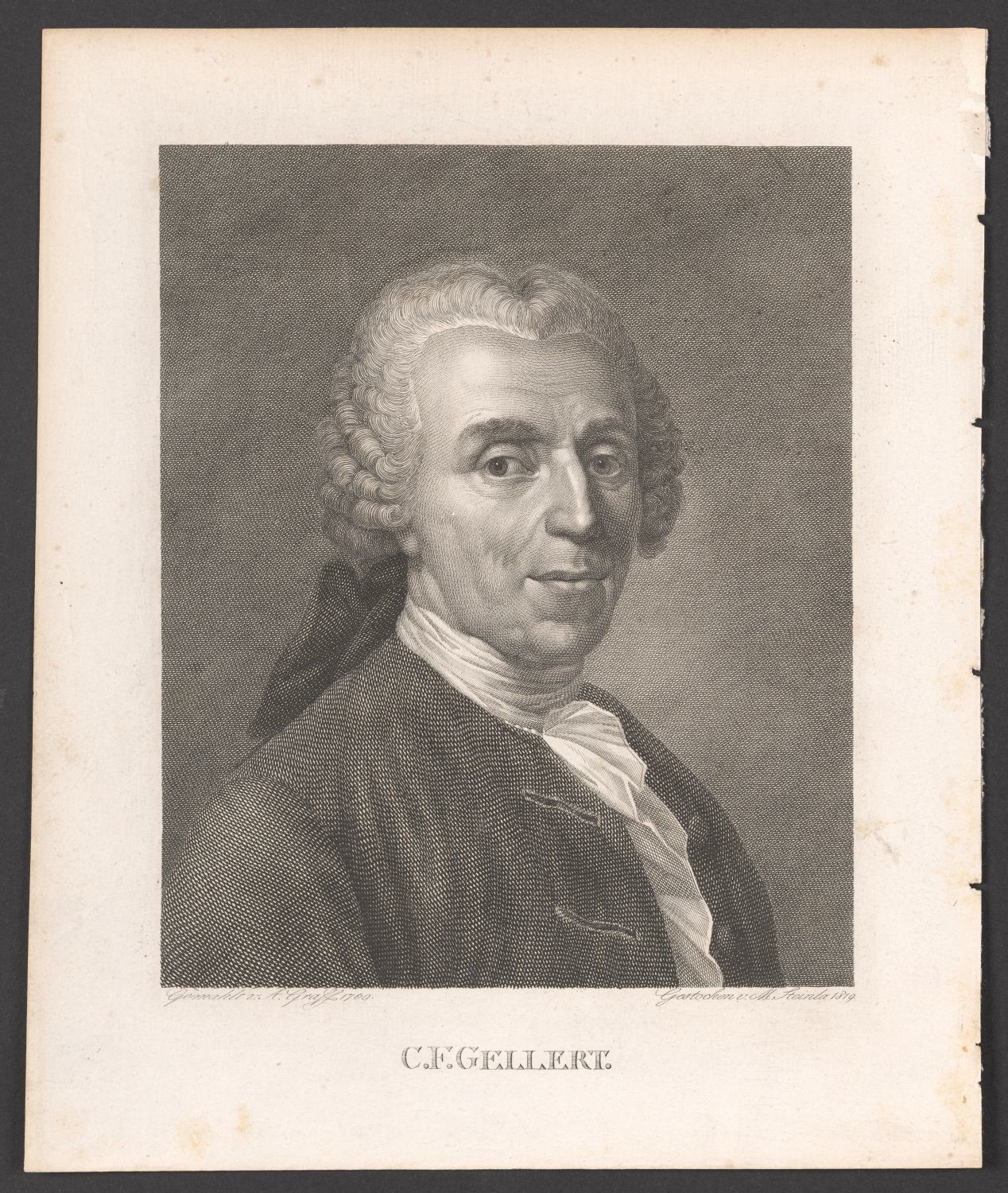 Porträt Christian Fürchtegott Gellert (1715-1769) (Stiftung Händelhaus, Halle CC BY-NC-SA)