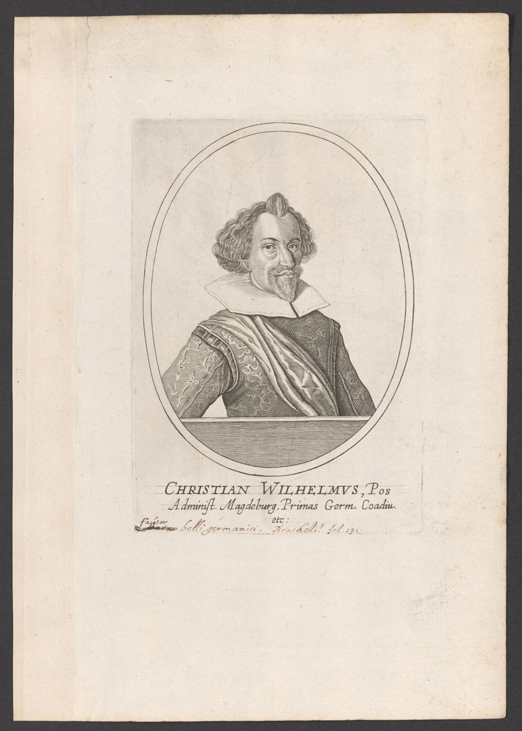 Porträt Christian Wilhelm von Brandenburg (1587-1665) (Stiftung Händelhaus, Halle CC BY-NC-SA)