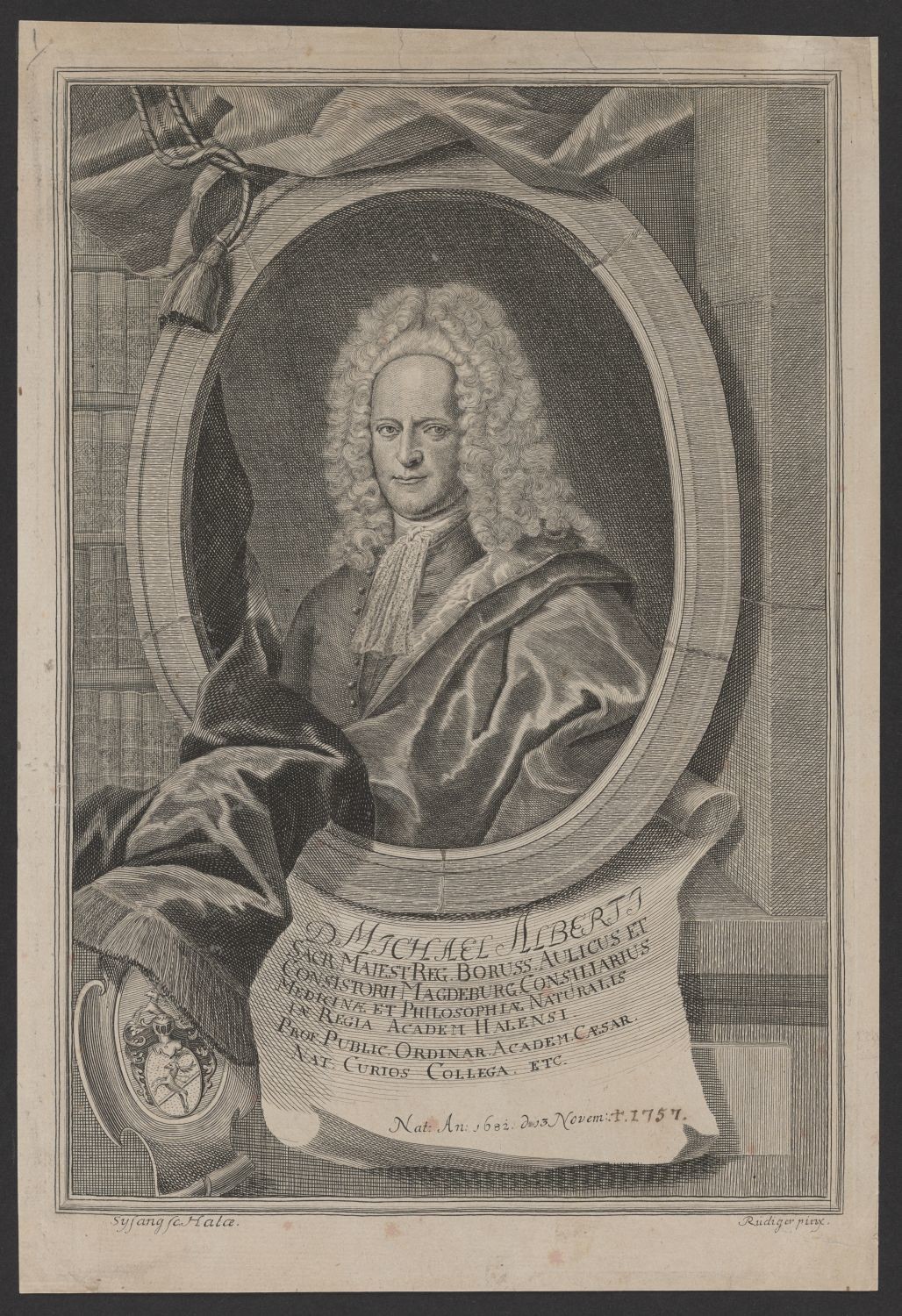 Porträt D. Michael Alberti (1682-1757) (Stiftung Händelhaus, Halle CC BY-NC-SA)
