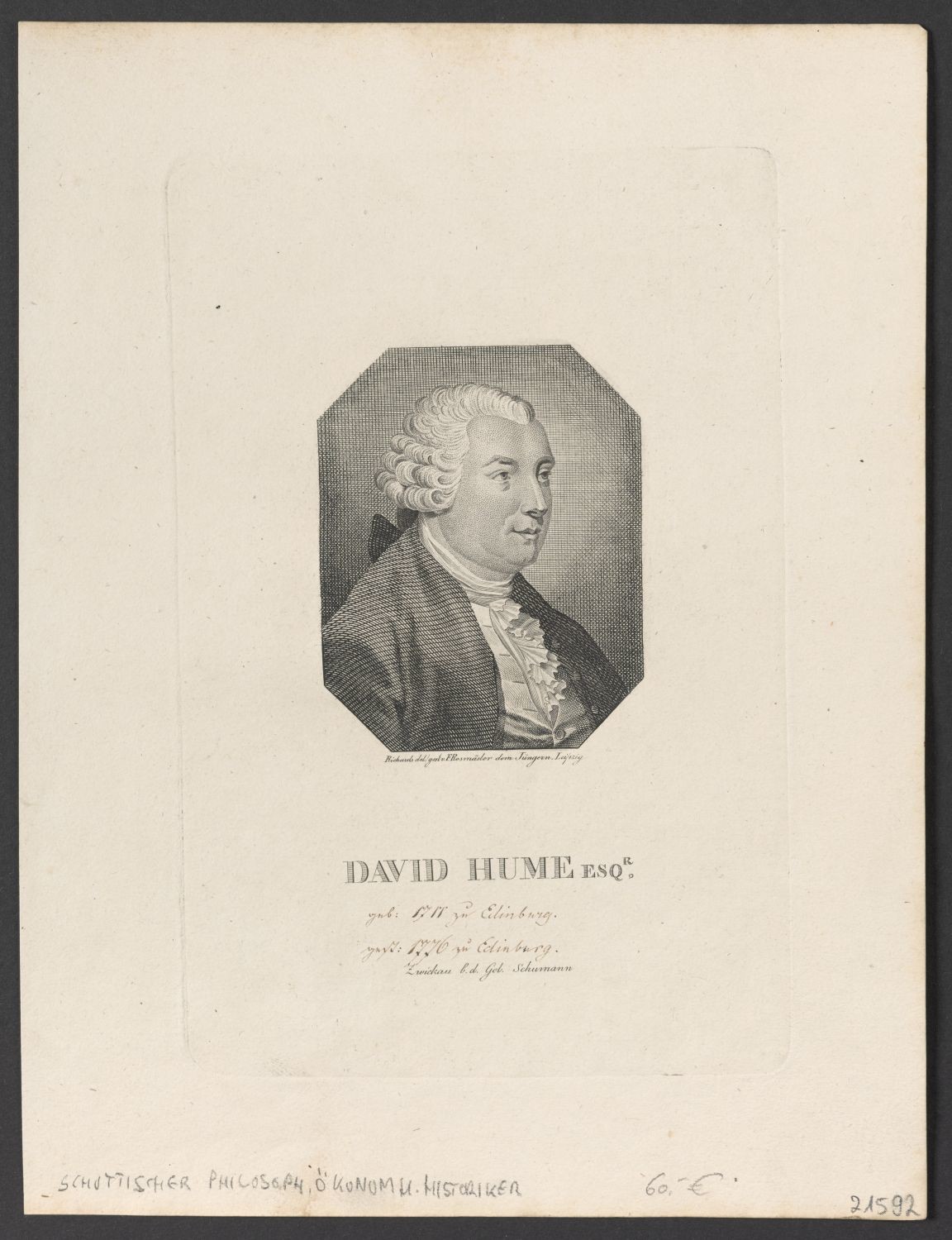 Porträt David Hume (1711-1776) (Stiftung Händelhaus, Halle CC BY-NC-SA)