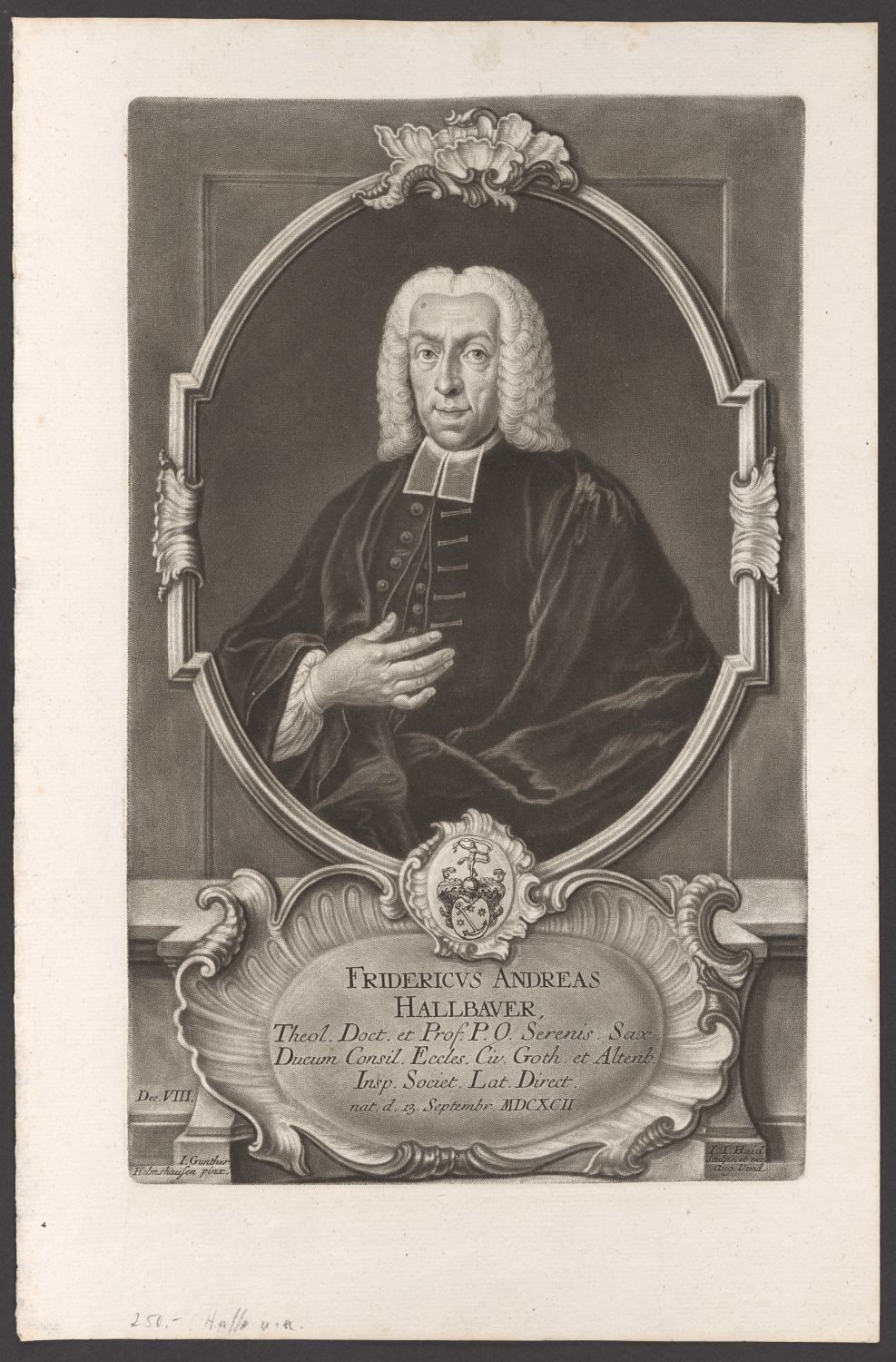 Porträt Friedrich Andreas Hallbauer (1692-1750) (Stiftung Händelhaus, Halle CC BY-NC-SA)