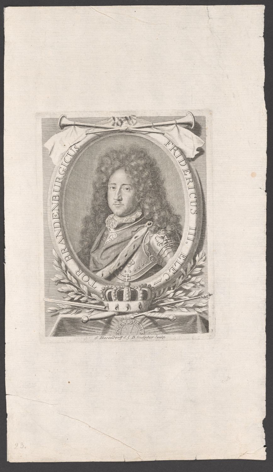 Porträt Friedrich III., Kurfürst von Brandenburg, später Friedrich I., König von Preußen (1657-1713) (Stiftung Händelhaus, Halle CC BY-NC-SA)