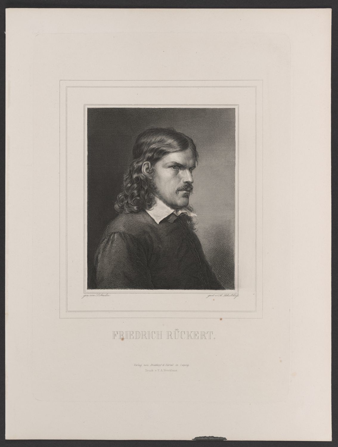 Porträt Friedrich Rückert (1788-1866) (Stiftung Händelhaus, Halle CC BY-NC-SA)