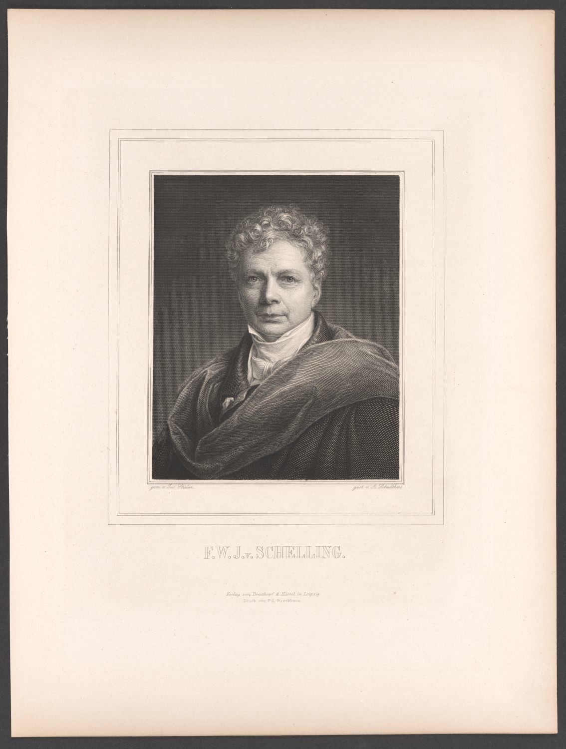 Porträt Friedrich Wilhelm Joseph Schelling (1775-1854) (Stiftung Händelhaus, Halle CC BY-NC-SA)