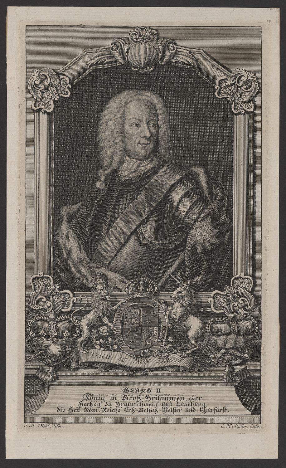 Porträt Georg II., König von Großbritannien (1683-1760) (Stiftung Händelhaus, Halle CC BY-NC-SA)