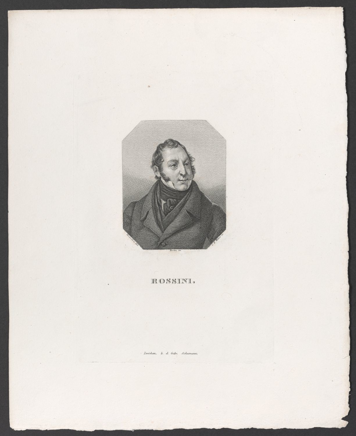 Porträt Gioachino Rossini (1792-1868) (Stiftung Händelhaus, Halle CC BY-NC-SA)