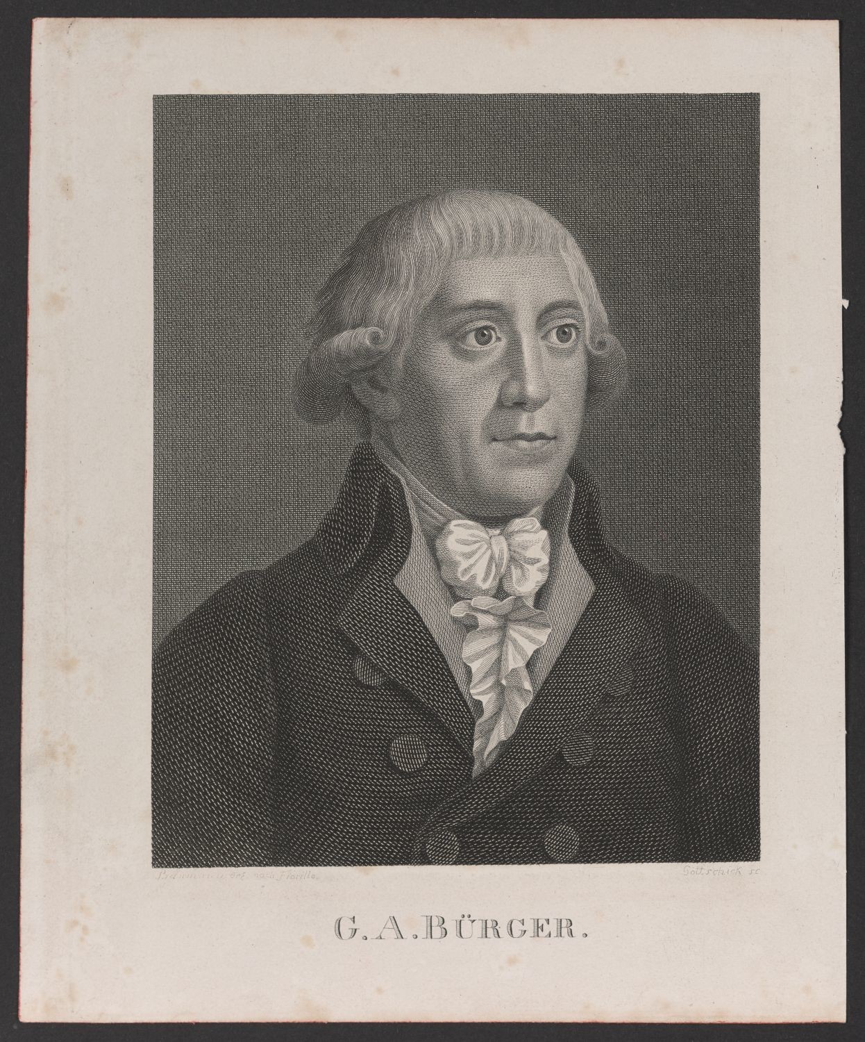 Porträt Gottfried August Bürger (1747-1794) (Stiftung Händelhaus, Halle CC BY-NC-SA)