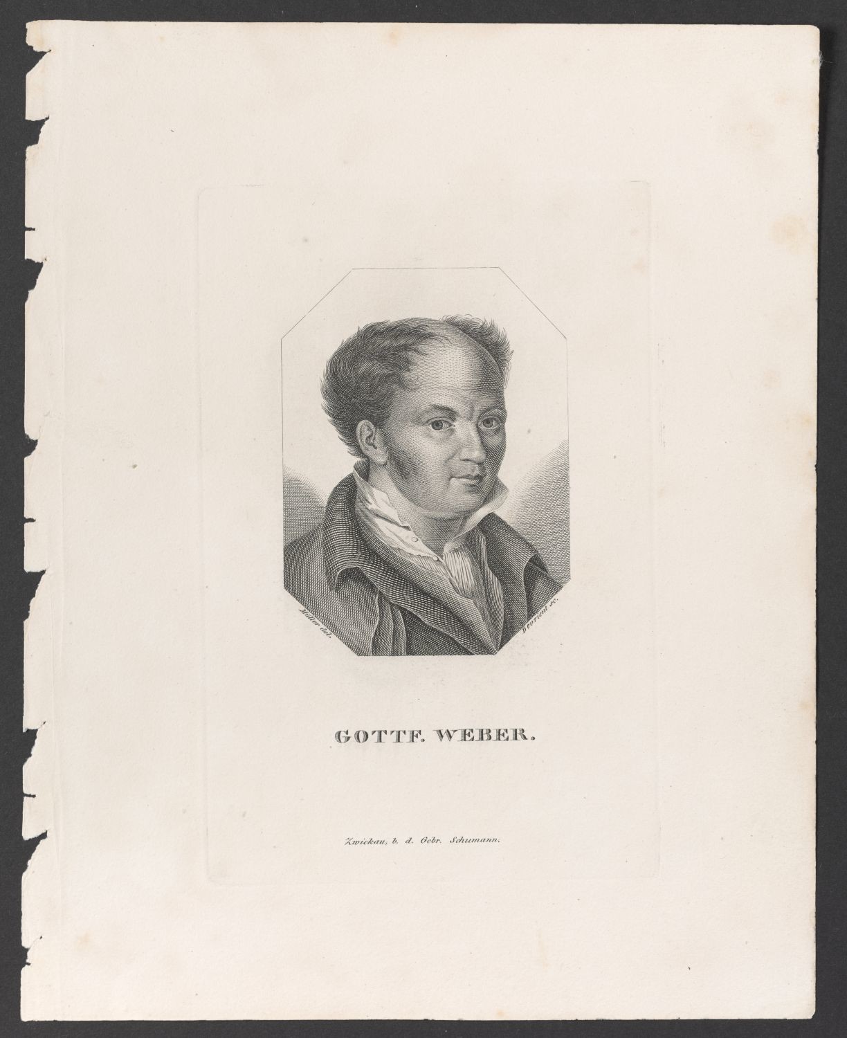 Porträt Gottfried Weber (1779-1839) (Stiftung Händelhaus, Halle CC BY-NC-SA)