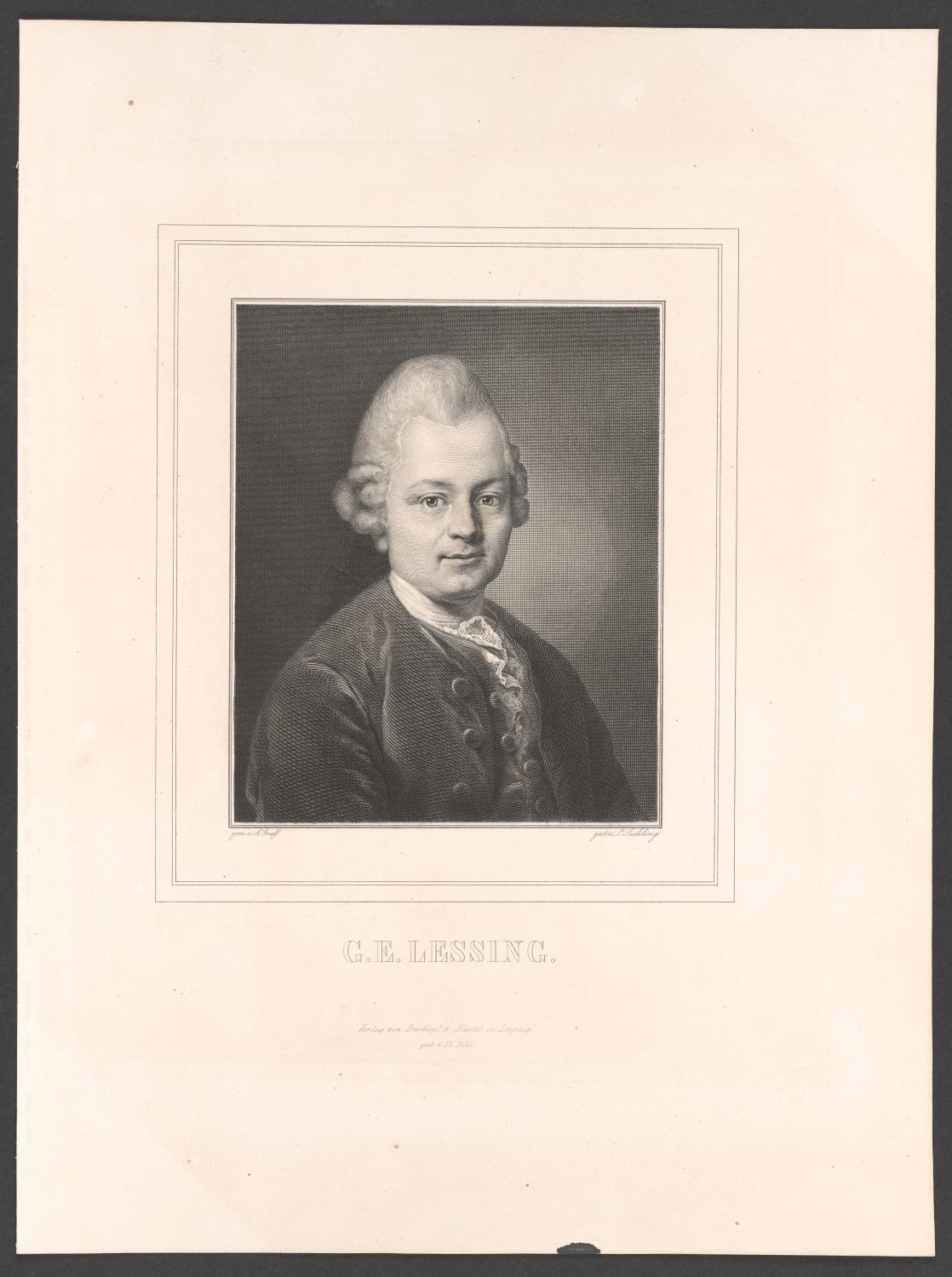 Porträt Gotthold Ephraim Lessing (1729-1781) (Stiftung Händelhaus, Halle CC BY-NC-SA)