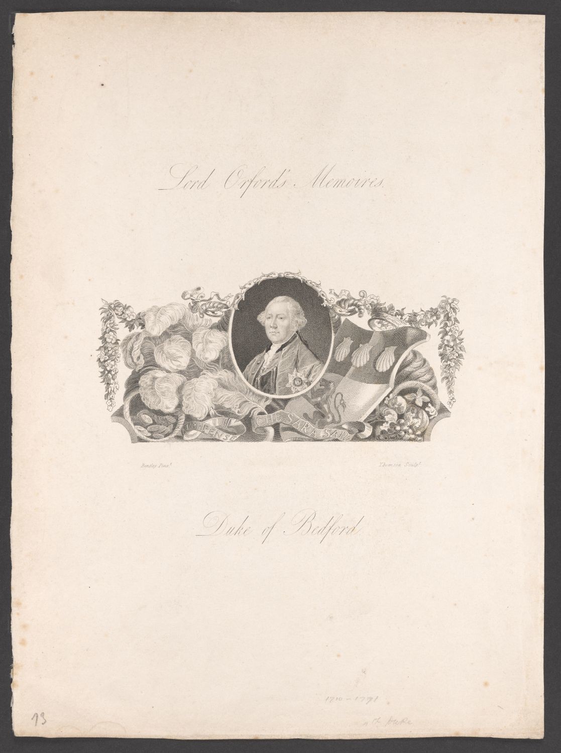 Porträt Herzog von Bedford (1710-1771) (Stiftung Händelhaus, Halle CC BY-NC-SA)