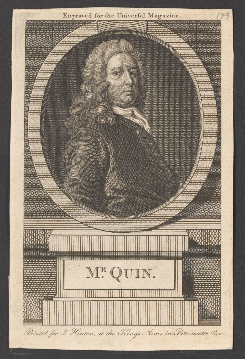 Porträt James Quin (1693-1766) (Stiftung Händelhaus, Halle CC BY-NC-SA)