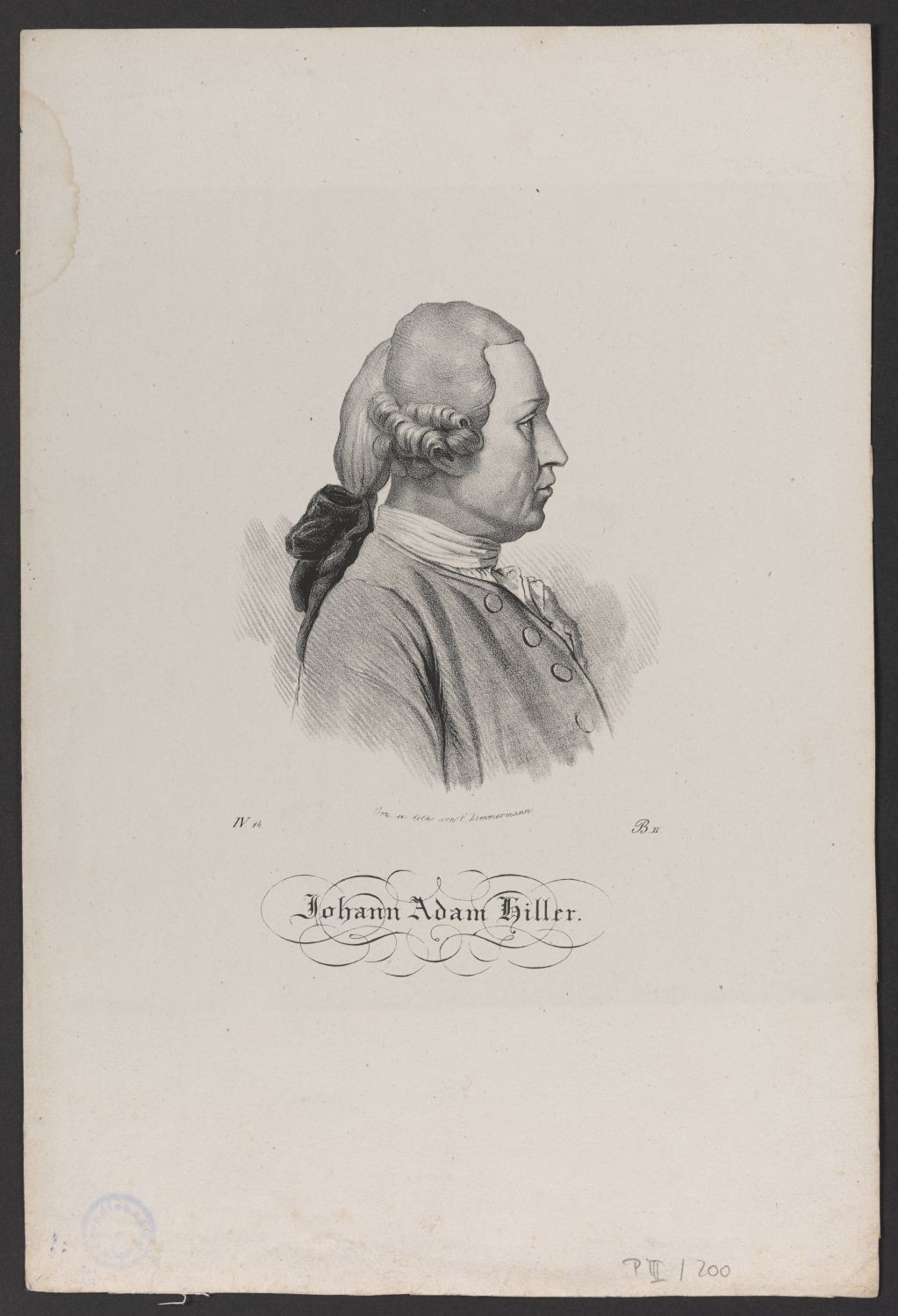 Porträt Johann Adam Hiller (1728-1804) (Stiftung Händelhaus, Halle CC BY-NC-SA)