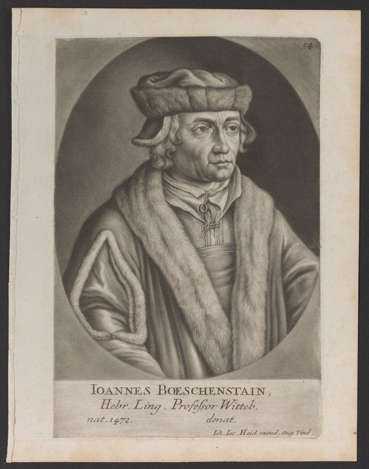 Porträt Johann Böschenstein (1472-1540) (Stiftung Händelhaus, Halle CC BY-NC-SA)