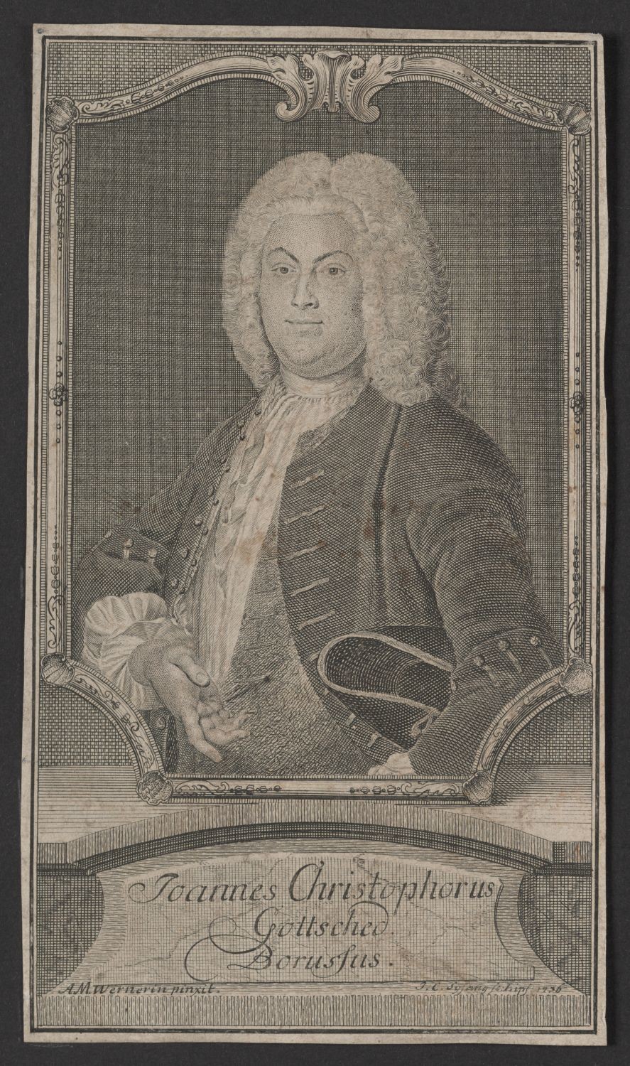 Porträt Johann Christoph Gottsched (1700-1766) (Stiftung Händelhaus, Halle CC BY-NC-SA)
