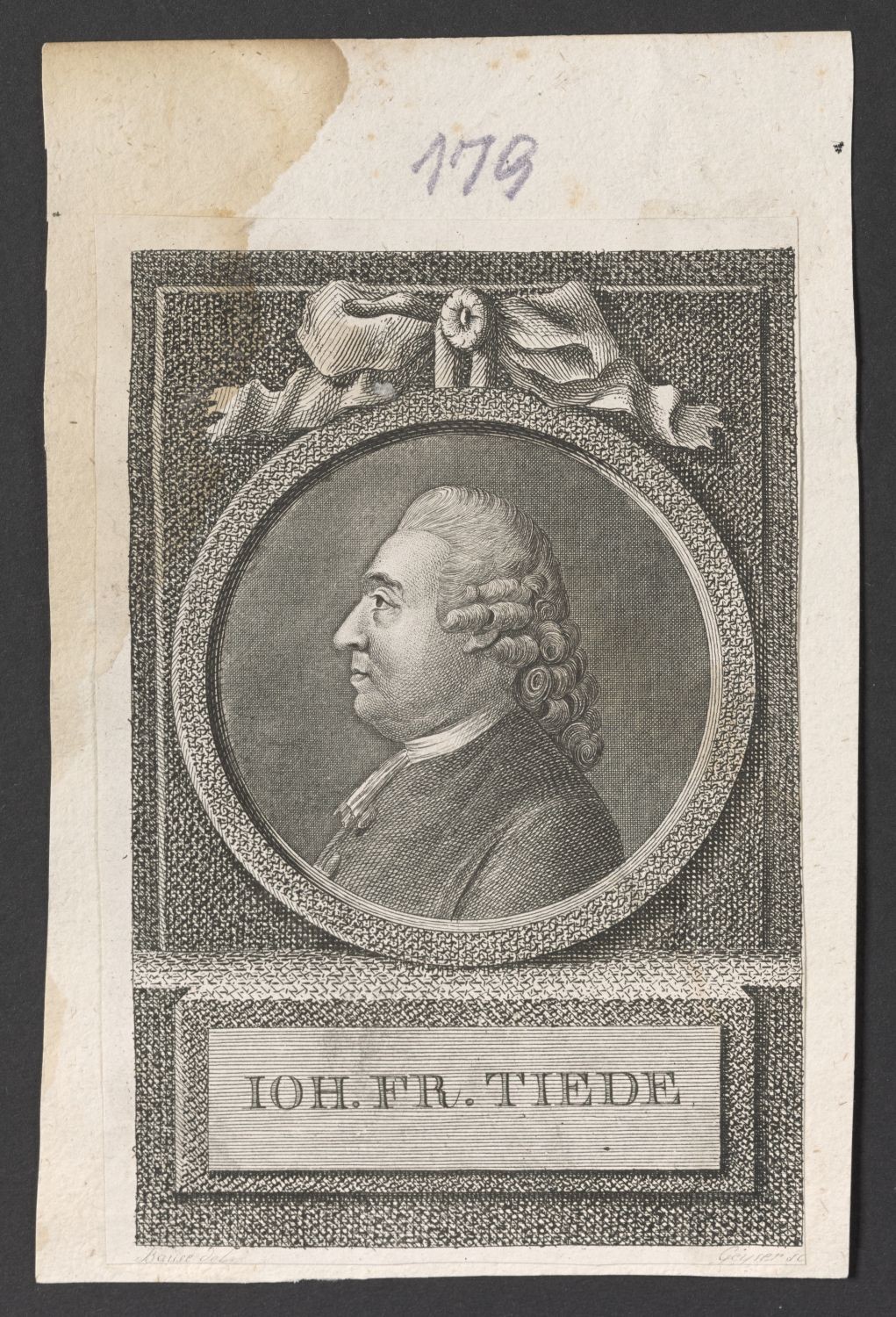 Porträt Johann Friedrich Tiede (1732-1795) (Stiftung Händelhaus, Halle CC BY-NC-SA)