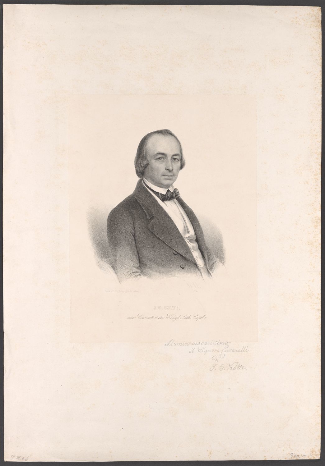 Porträt Johann Gottlieb Kotte (1797-1857) (Stiftung Händelhaus, Halle CC BY-NC-SA)