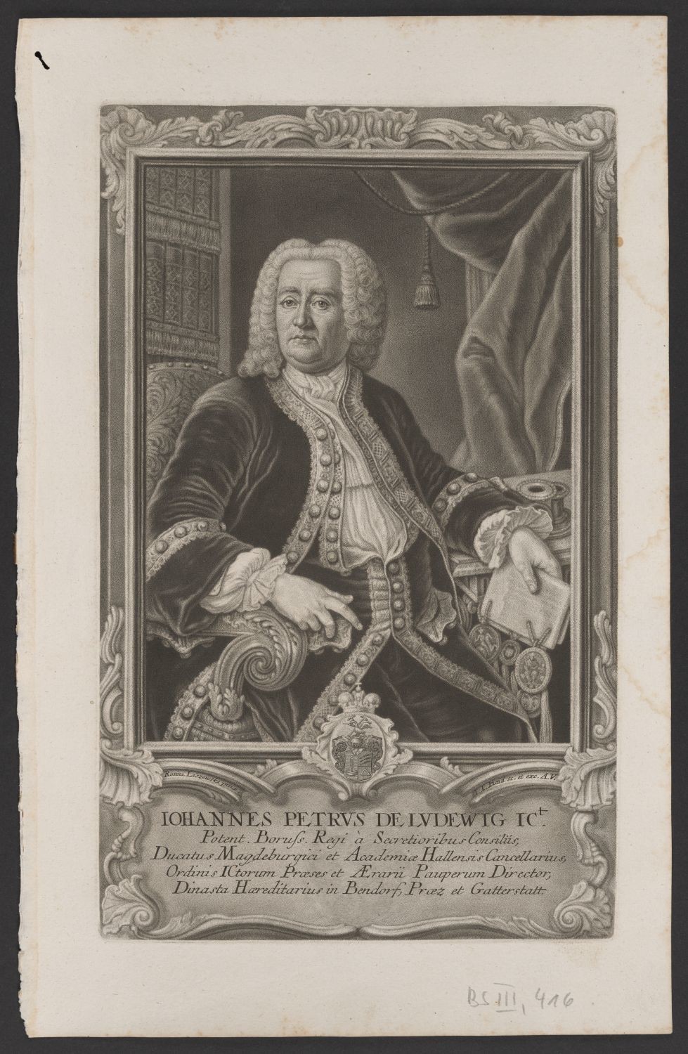 Porträt Johann Peter von Ludewig (1668-1743) (Stiftung Händelhaus, Halle CC BY-NC-SA)