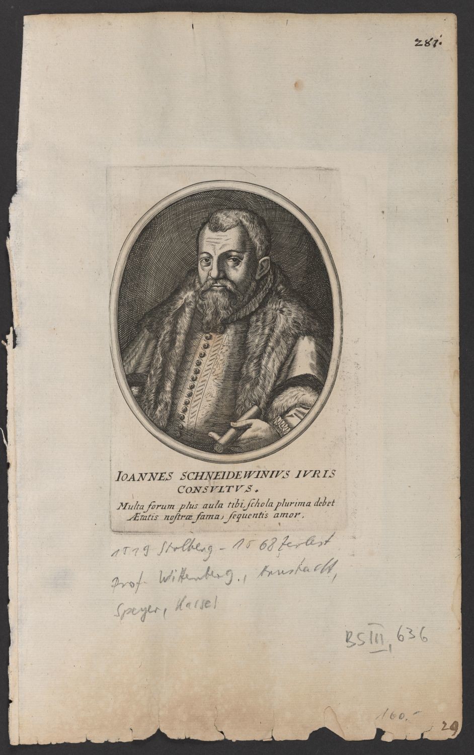 Porträt Johann Schneidewein (1519-1568) (Stiftung Händelhaus, Halle CC BY-NC-SA)
