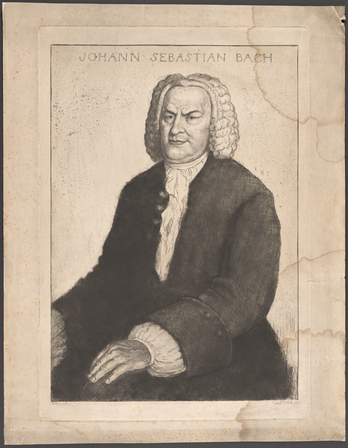 Porträt Johann Sebastian Bach (1685-1750) (Stiftung Händelhaus, Halle CC BY-NC-SA)