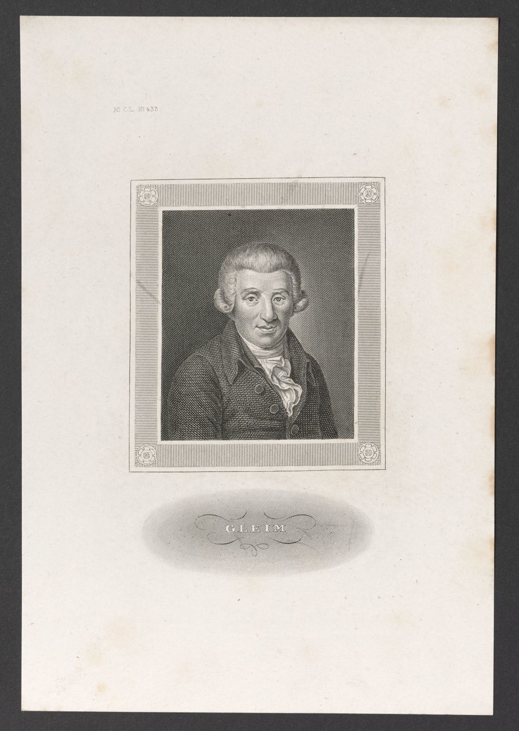 Porträt Johann Wilhelm Ludwig Gleim (1719-1803) (Stiftung Händelhaus, Halle CC BY-NC-SA)