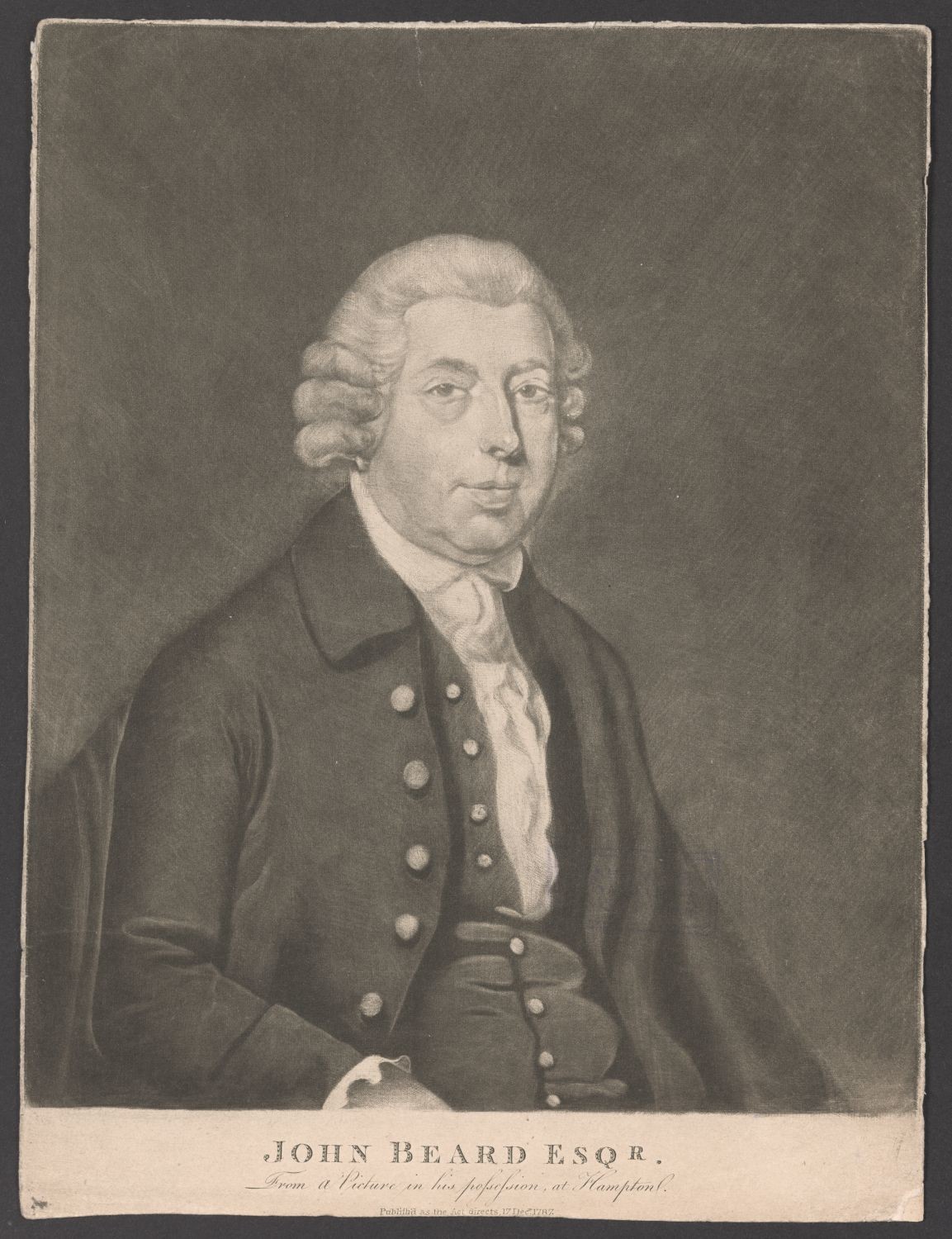 Porträt John Beard (um 1716-1791) (Stiftung Händelhaus, Halle CC BY-NC-SA)