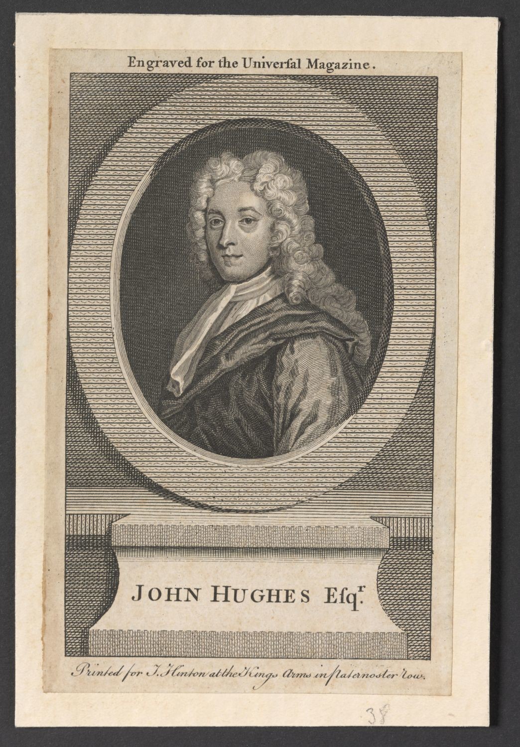 Porträt John Hughes (1677-1720) (Stiftung Händelhaus, Halle CC BY-NC-SA)