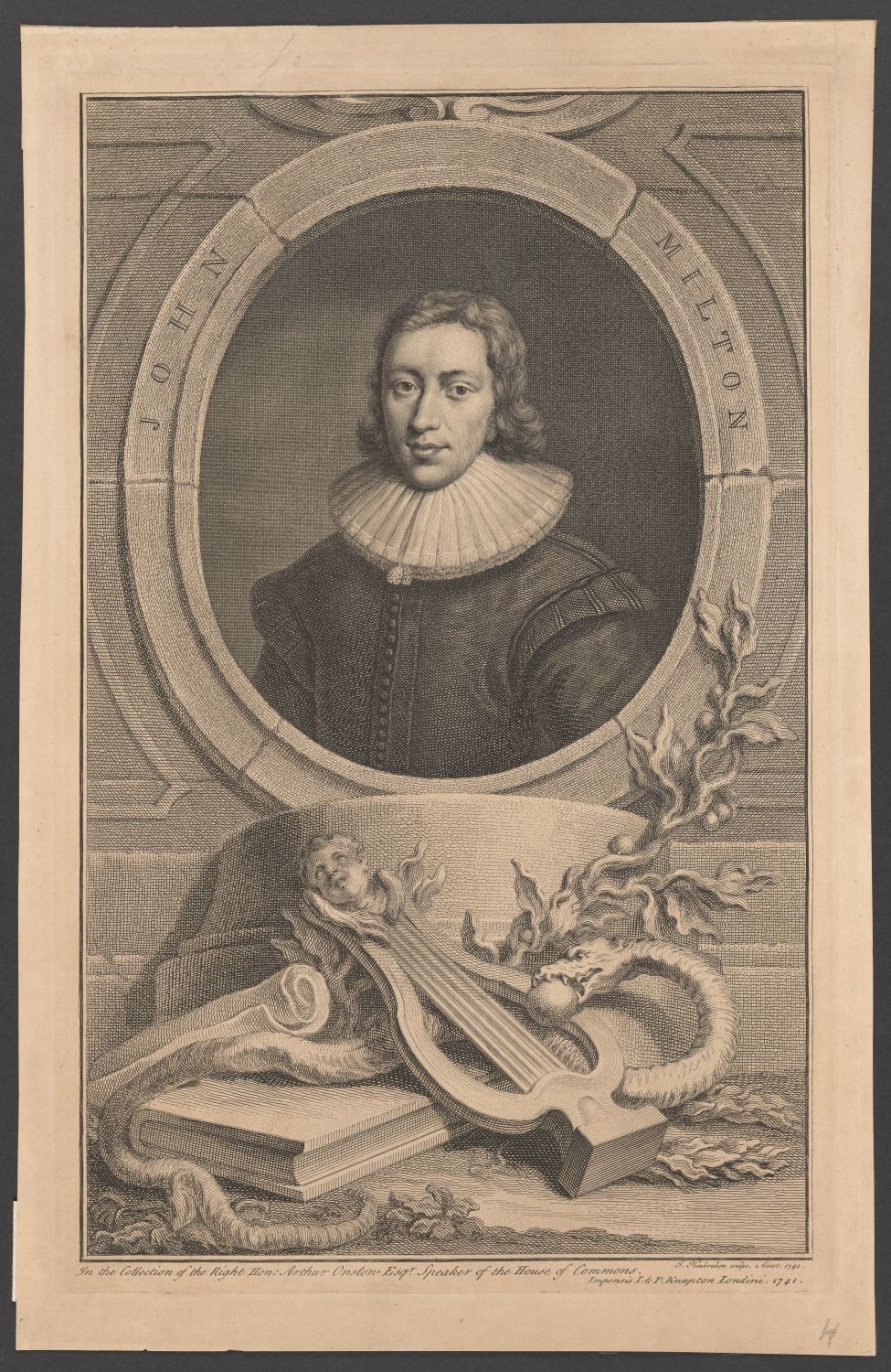 Porträt John Milton (1608-1674) (Stiftung Händelhaus, Halle CC BY-NC-SA)