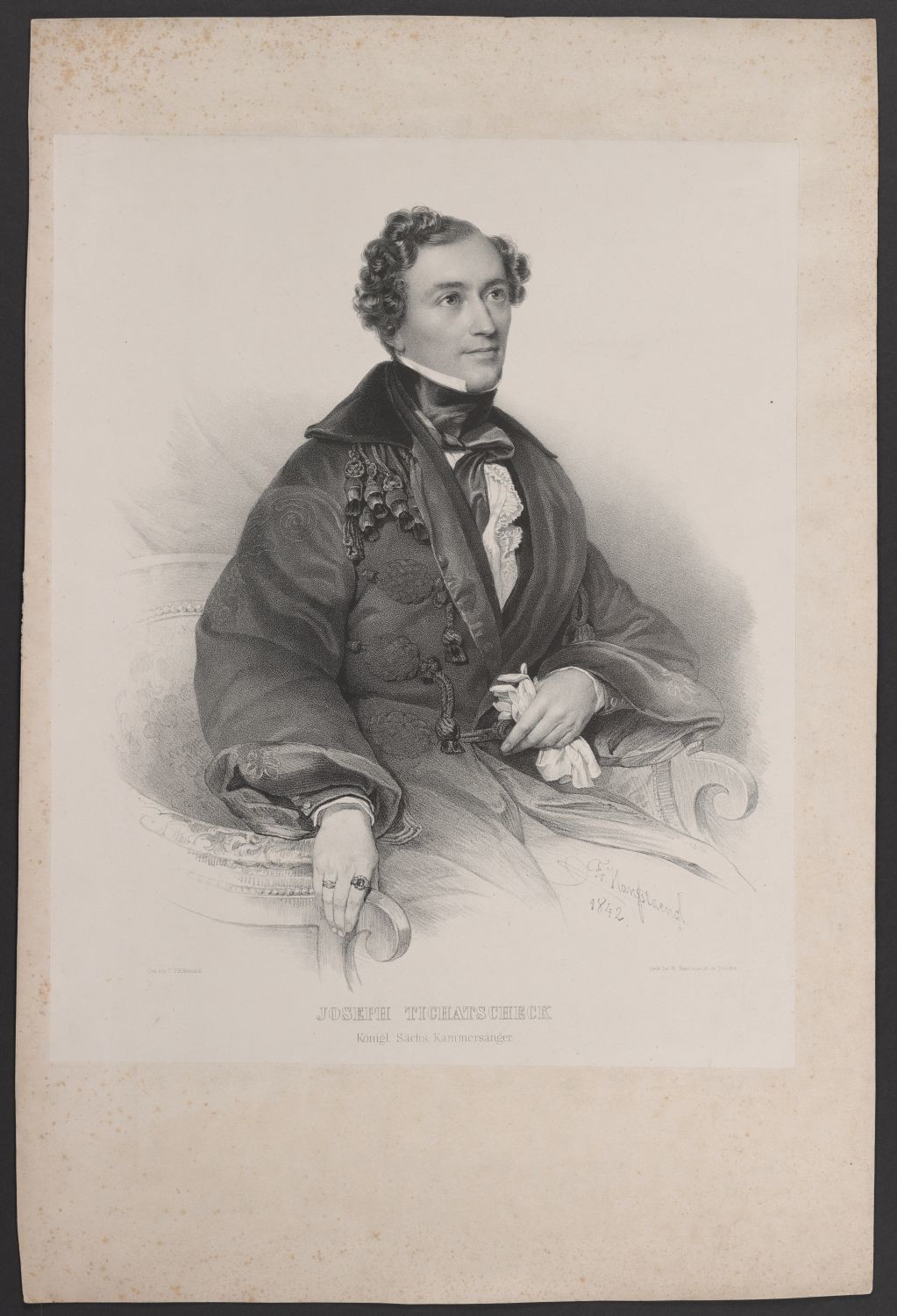 Porträt Josef Tichatschek (1807-1886) (Stiftung Händelhaus, Halle CC BY-NC-SA)