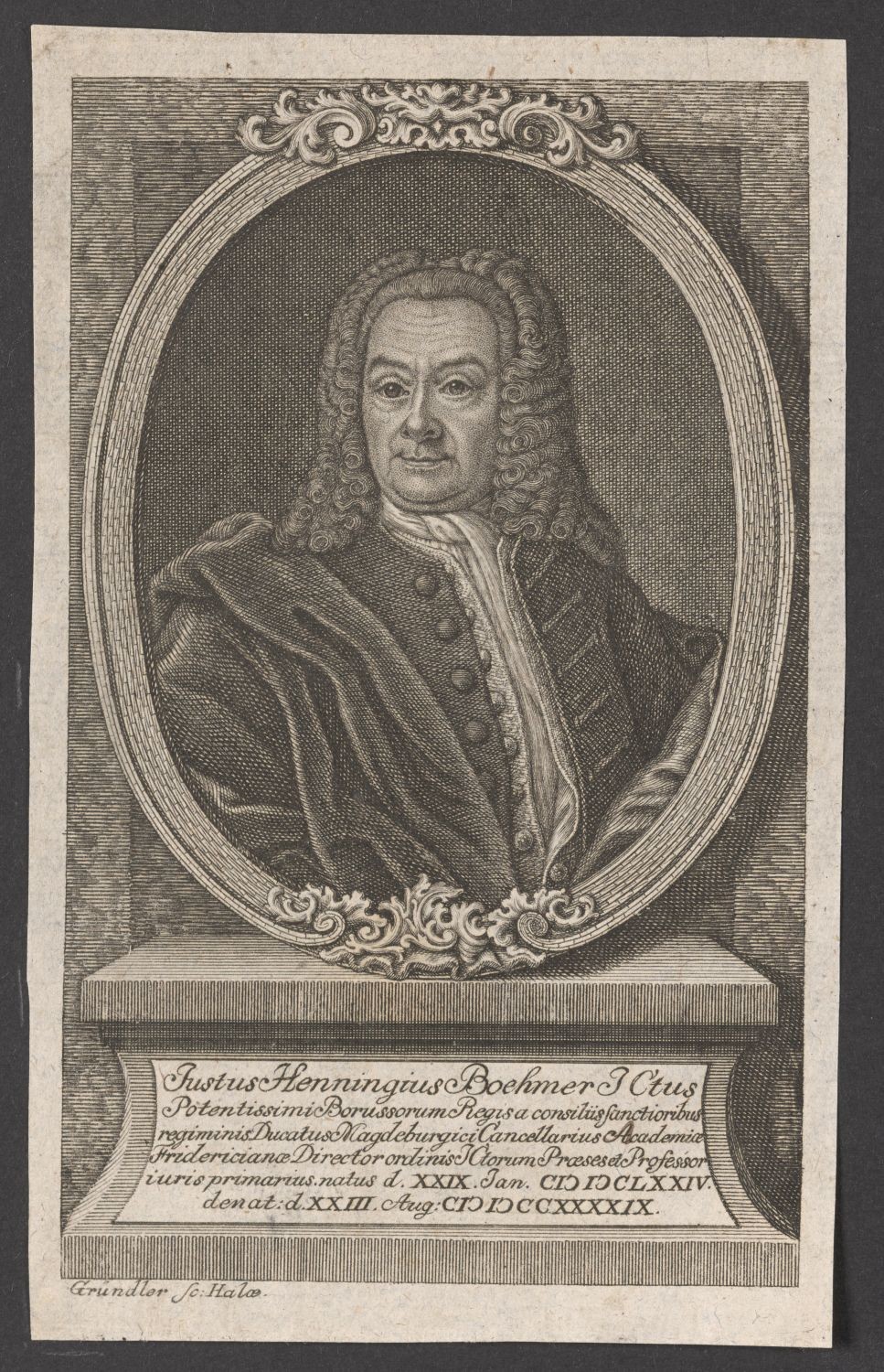 Porträt Justus Henning Böhmer (1674-1749) (Stiftung Händelhaus, Halle CC BY-NC-SA)