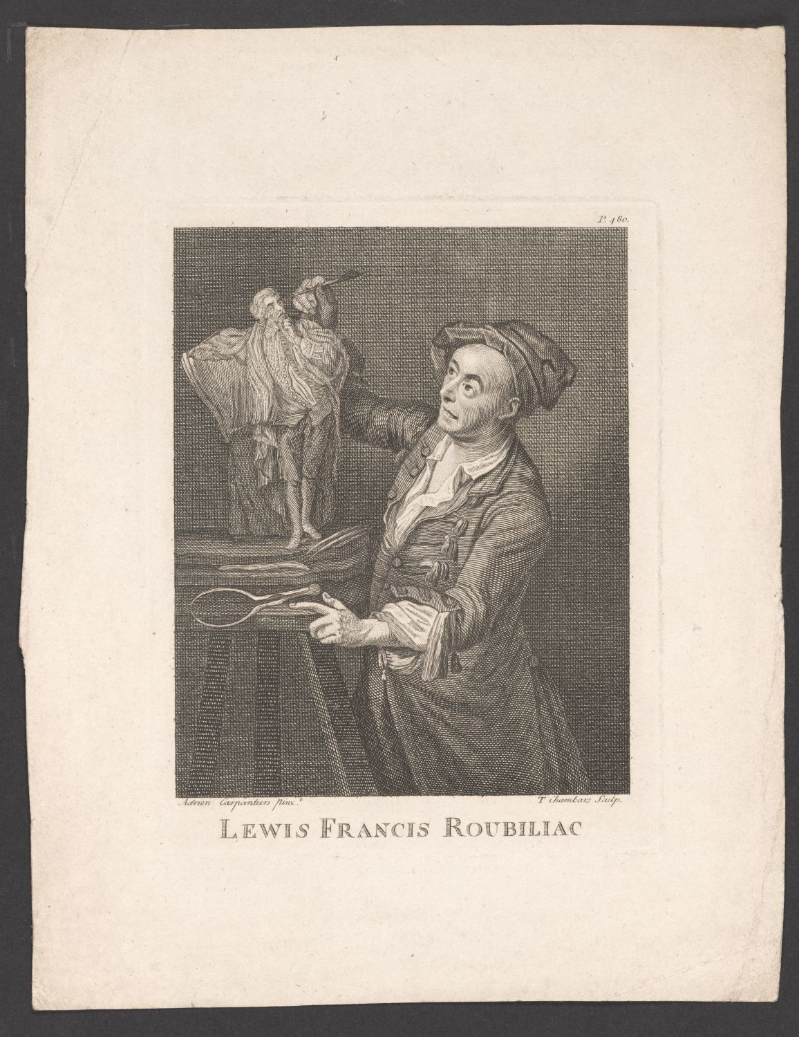 Porträt Louis François Roubiliac (1695-1762) (Stiftung Händelhaus, Halle CC BY-NC-SA)