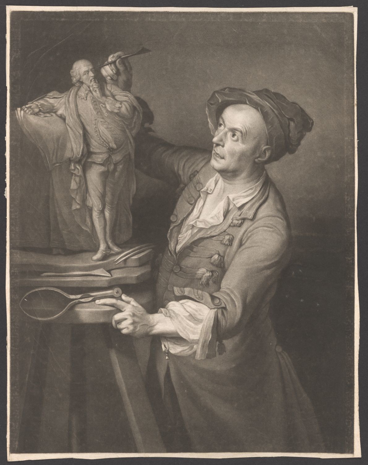 Porträt Louis François Roubiliac (1695-1762) (Stiftung Händelhaus, Halle CC BY-NC-SA)