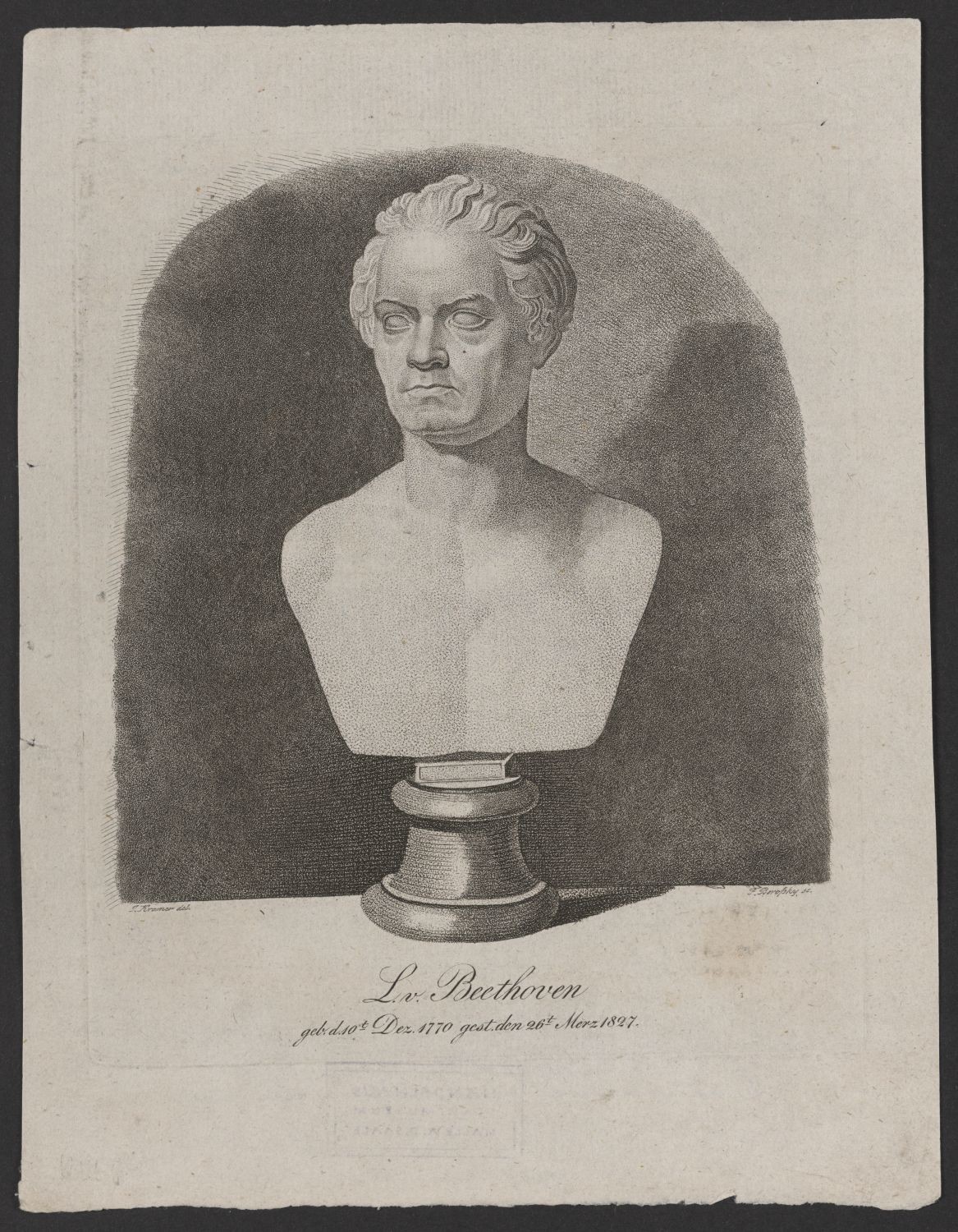 Porträt Ludwig van Beethoven (1770-1827) als Büste (Stiftung Händelhaus, Halle CC BY-NC-SA)
