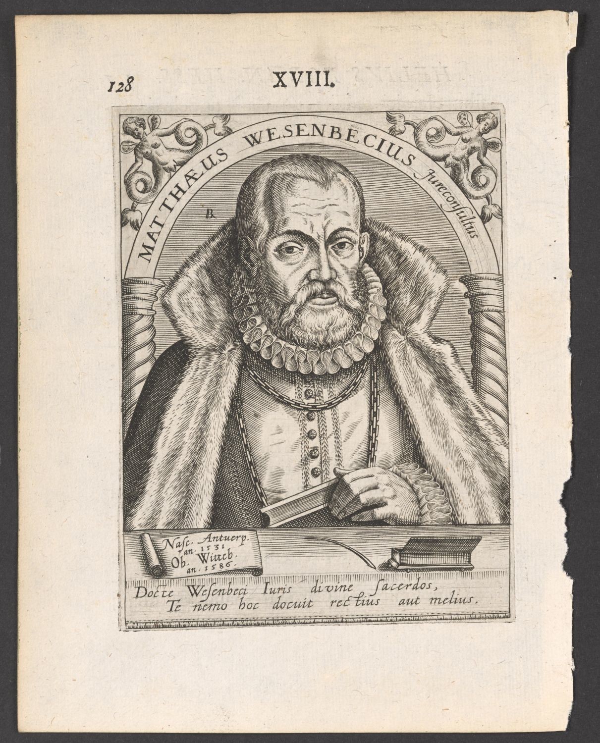 Porträt Matthias Wesenbeck (1531-1586) (Stiftung Händelhaus, Halle CC BY-NC-SA)